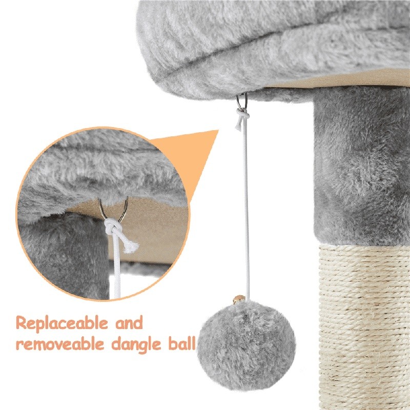 Multifunctional Cat Tree Tower Scratching Post Condo Nest Multi-Level Activity