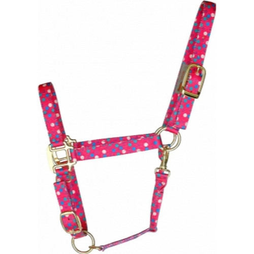 DuMor Adjustable Nylon Halter With Solid Brass Hardware