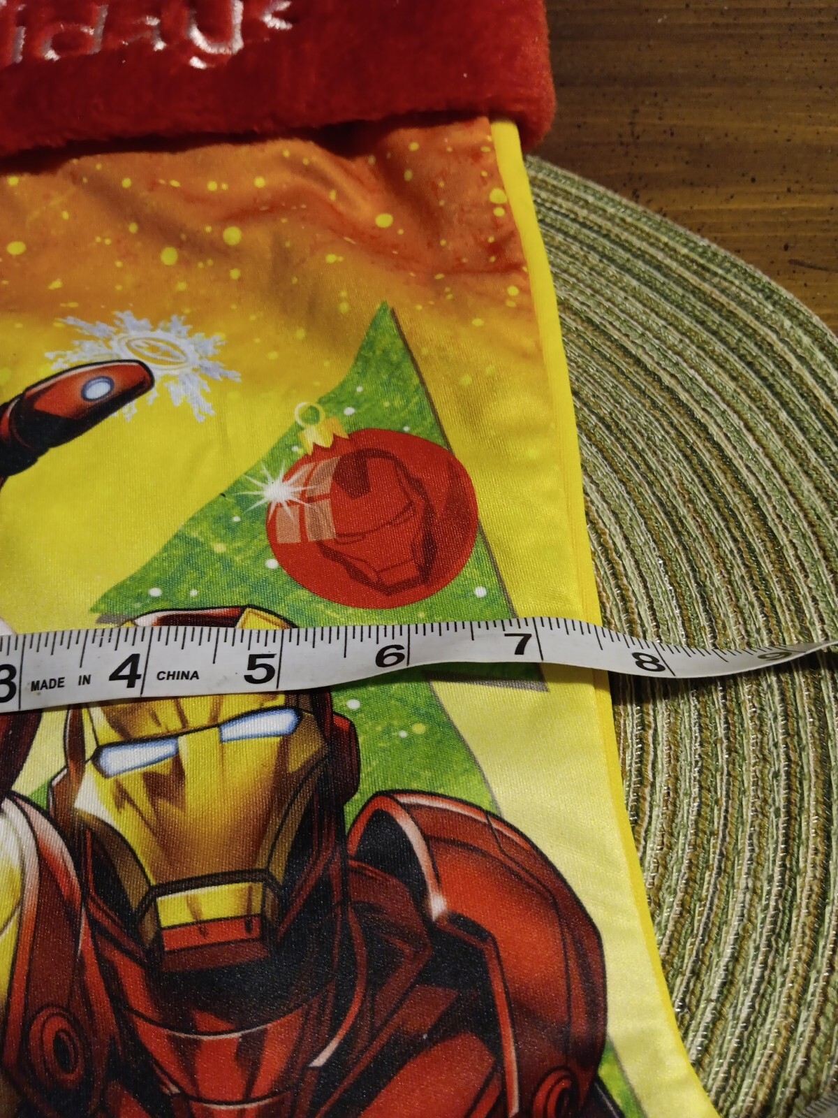 Marvel Avengers Christmas Stocking Happy Holidays Ruz Embroidery