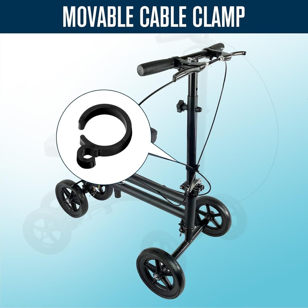 FVRITO Knee Scooter Brake Assembly Replacement for Rolling Knee Walker, Steerabl