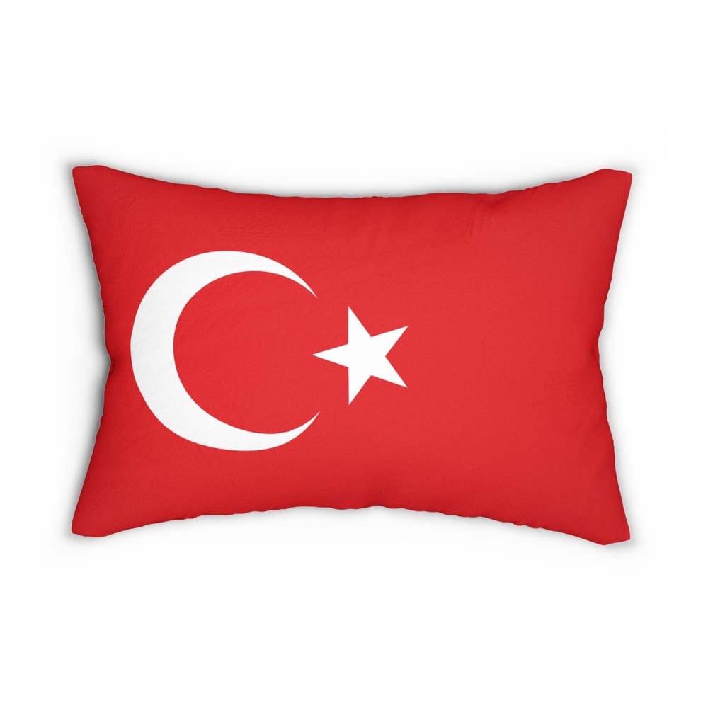 Turkey Flag Lumbar Pillow