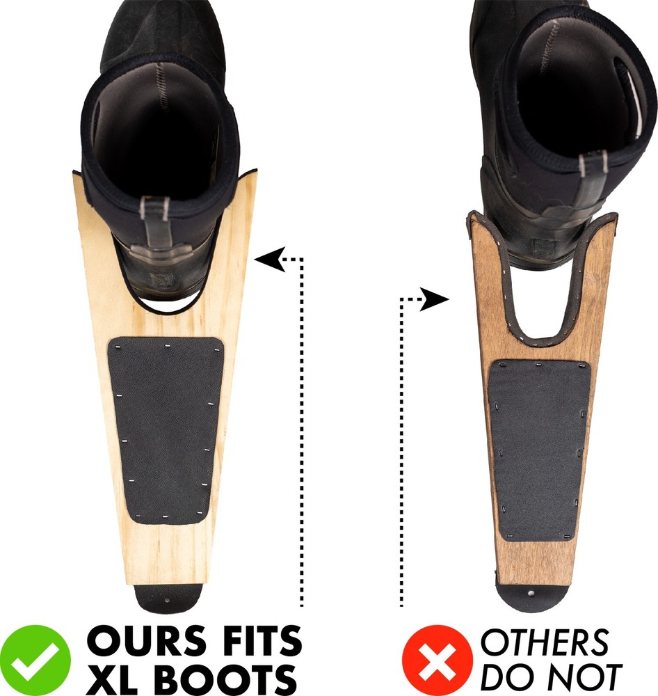 JobSite Boot Jack - Wood Boot Remover - Extra Wide Boot Puller