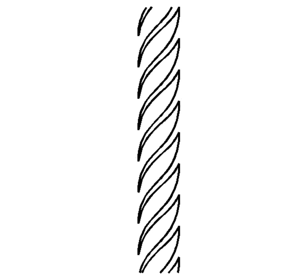 Quilting Stencil Simple Border Pattern Continuous Line Wavy Quilt Template