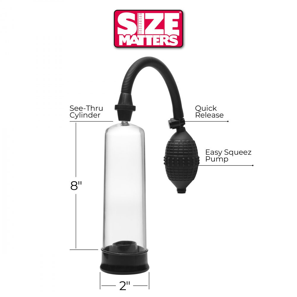 8" Size Matters SMP Beginner Penis Enlarger Pump