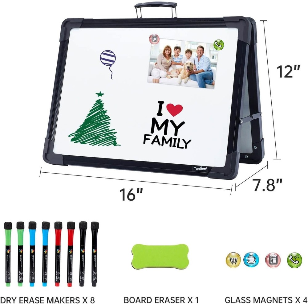 Compact Double Sided Whiteboard for Teachers & Students