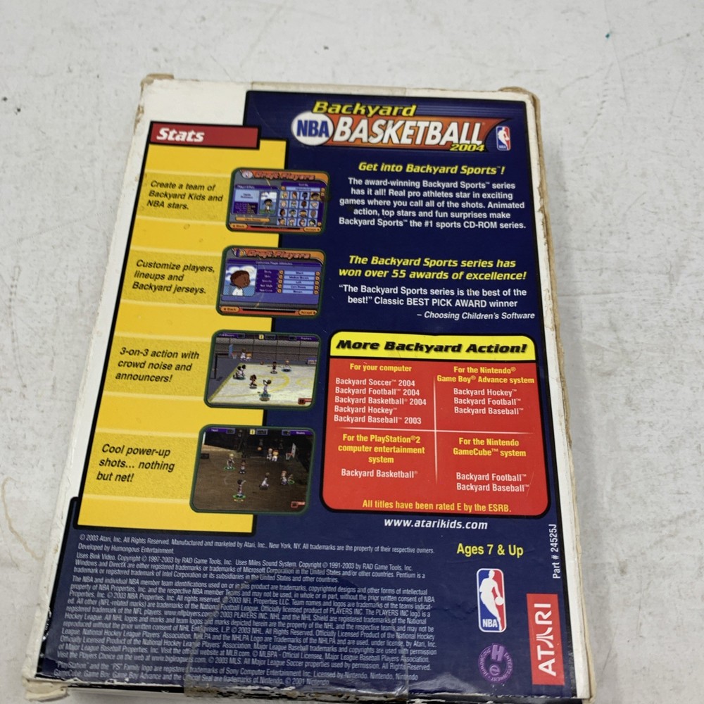 NBA Backyard Basketball 2004 - New Atari CD-ROM for Windows!