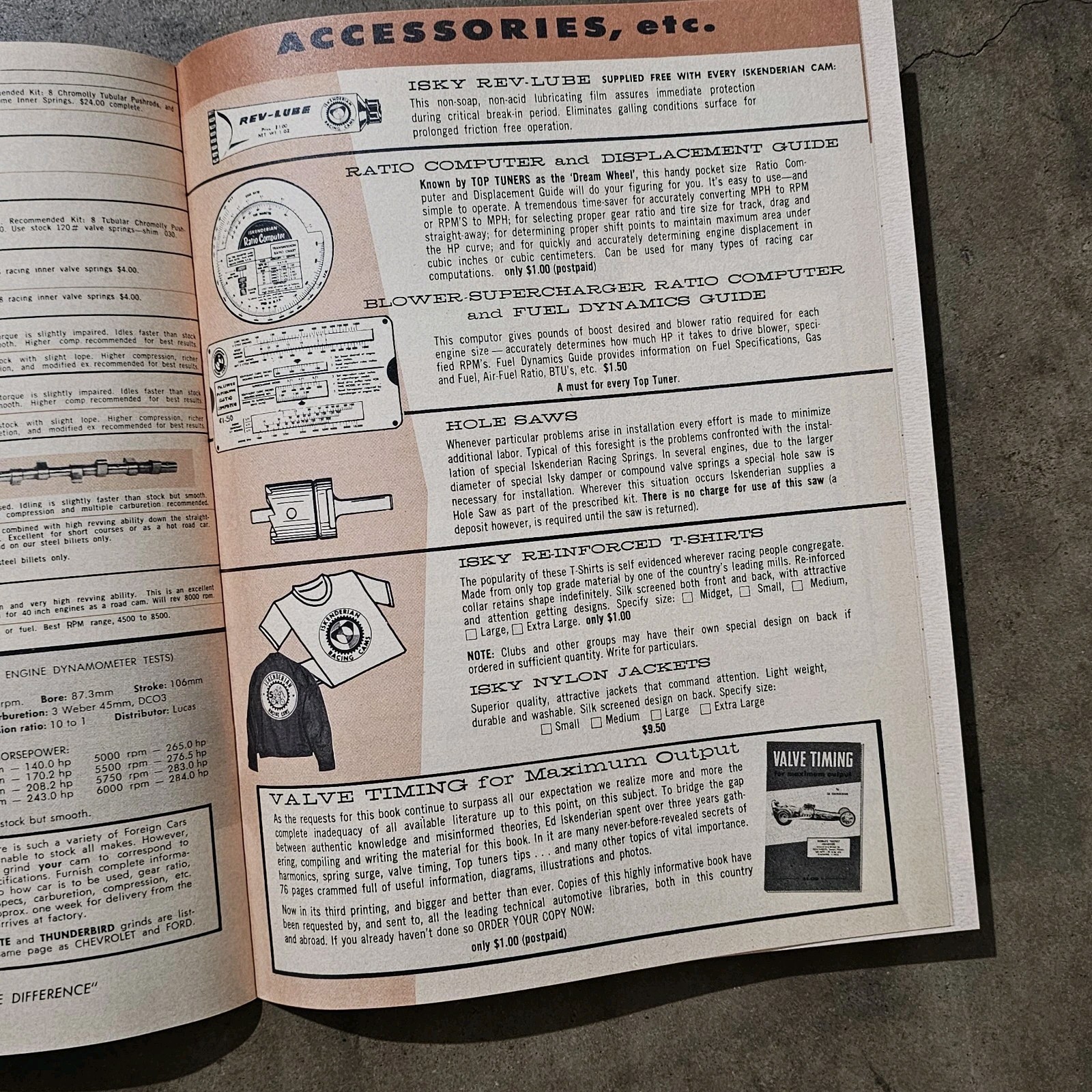 1960's ISKY Catalog Iskenderian Cams Hot Rod Drag Racing SCTA NHRA Gasser Auto