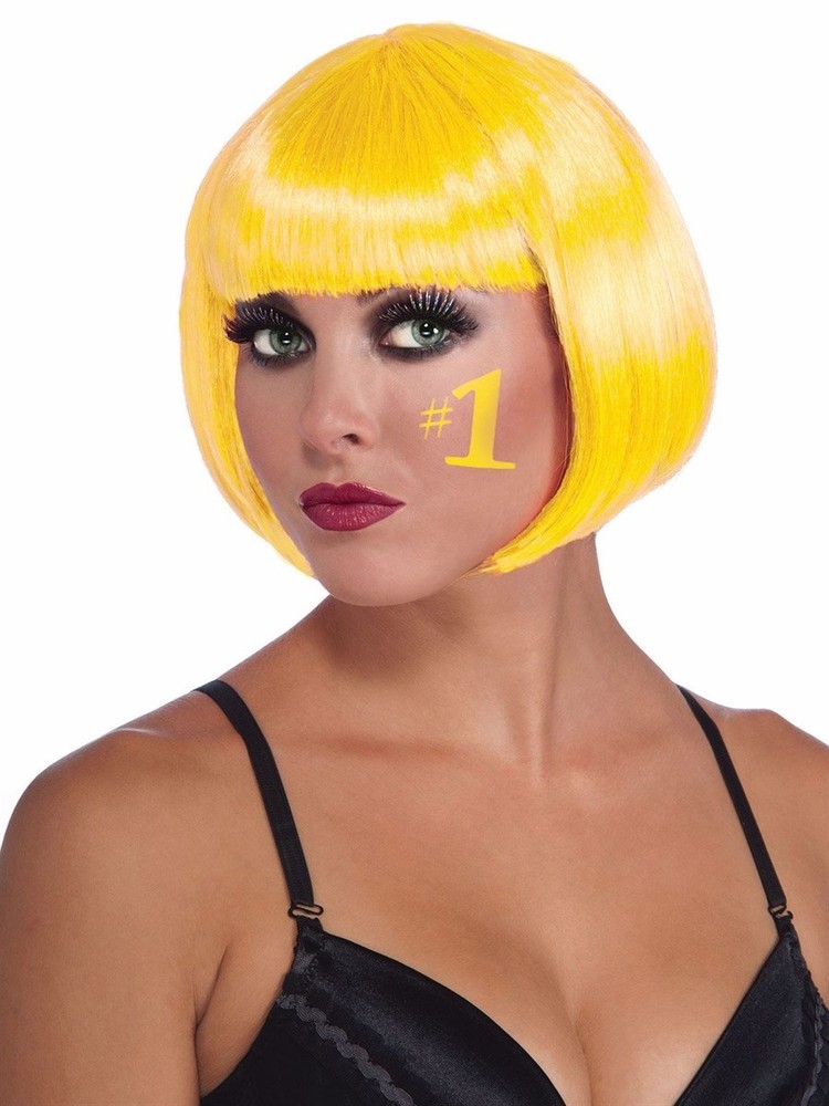 Womens Yellow Bob Wig - Rubie's