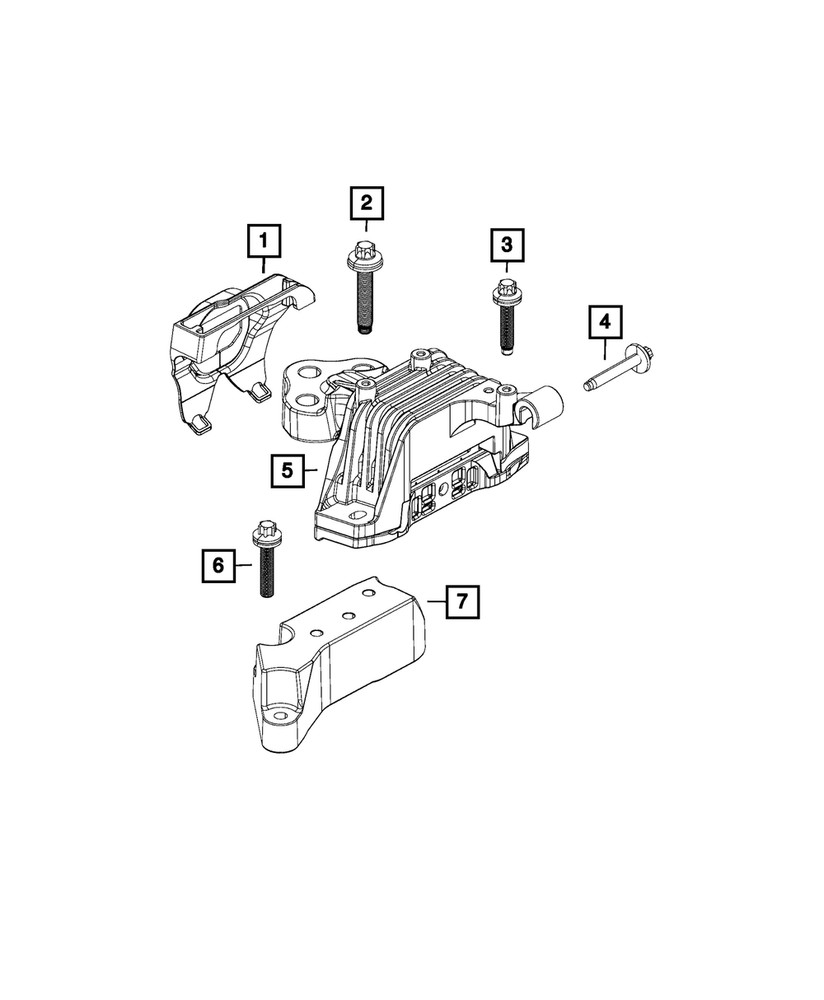 Genuine Mopar Transmission Mount Isolator 68418876AB