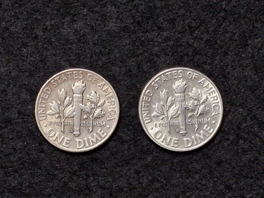 1964 P Roosevelt Dime (2 Coins)