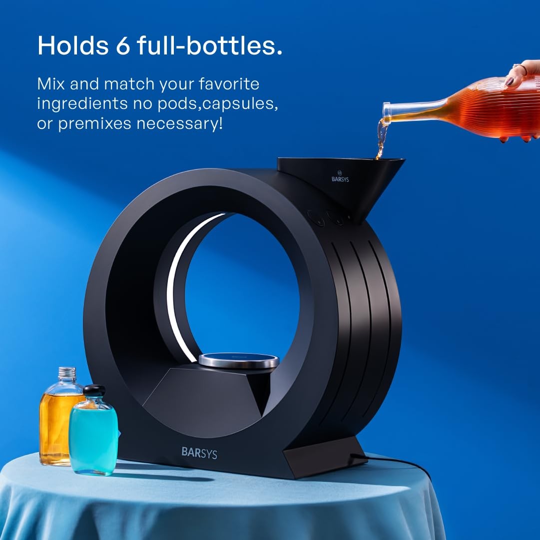 Barsys 360 Cocktail Maker Machine (Black) : Smart Margarita Medium, Black