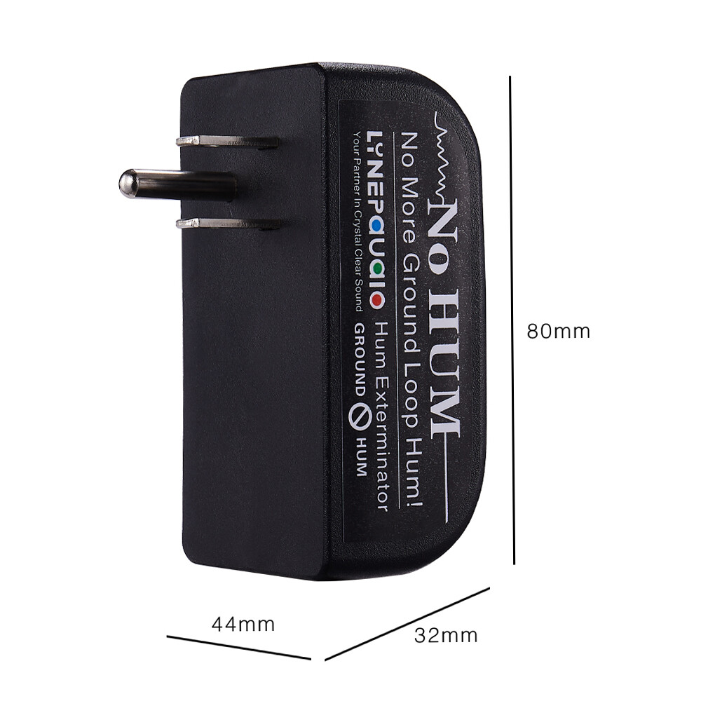 LINEPAUDIO Buzz Eliminator AC Ground Loop Noise Eliminator Plug-In AC Buzz U0U7