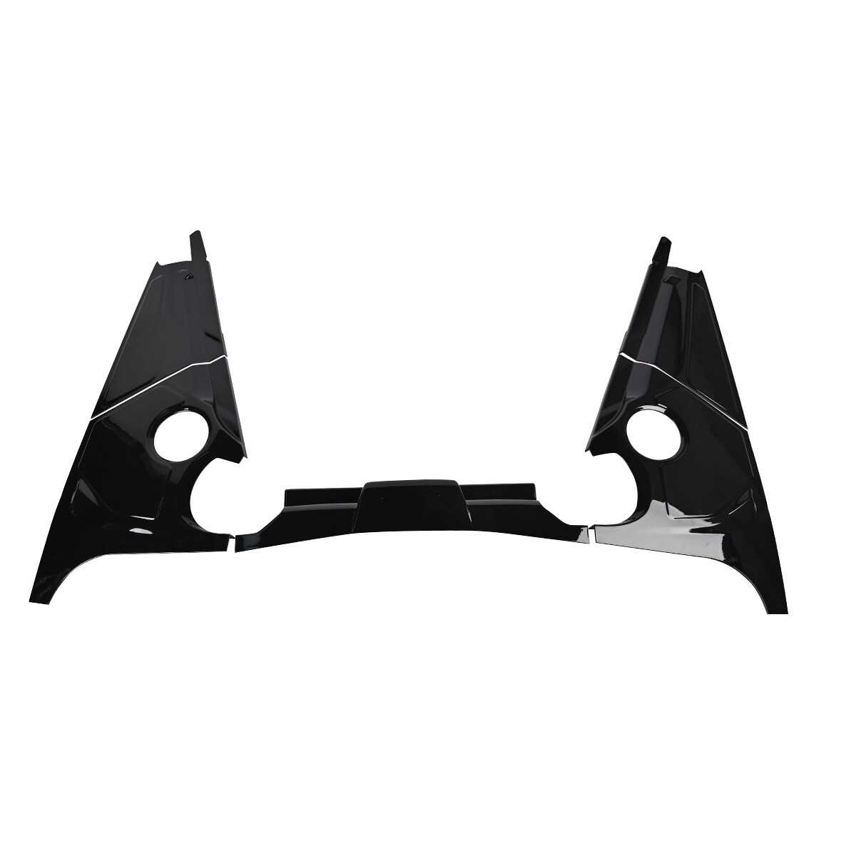 Gloss Black Flash Engine Bay Trim Panel Cover Guard for Corvette C8 Coupe 2020+