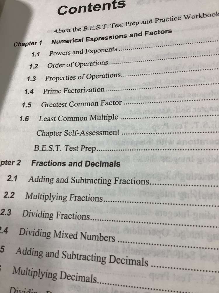 B.E.S.T Test Prep and Practice Workbook Florida BEST Standards for MATH Grade 6