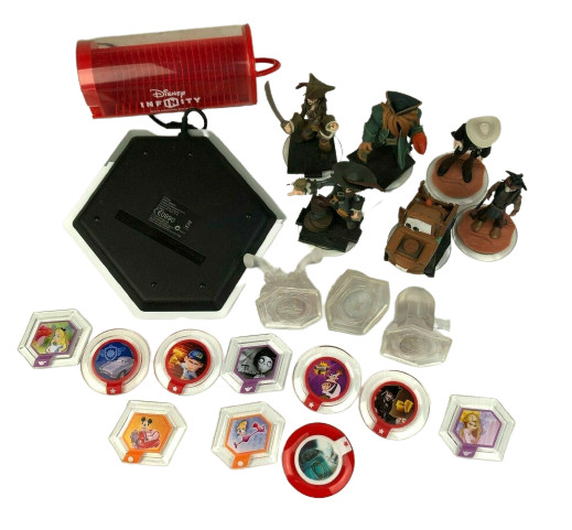 Disney Infinity Bundle (Portal Base, Figures, Plates + Storage Case)