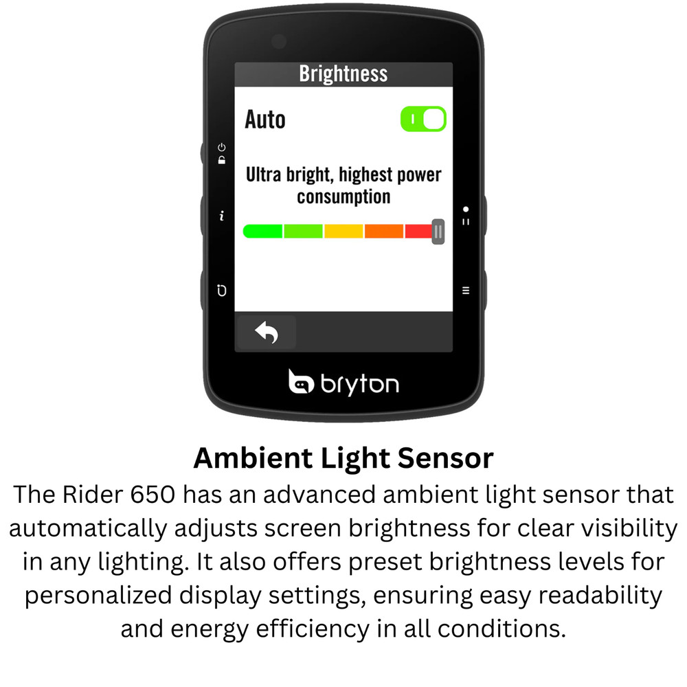 Bryton Rider 650E Wireless GPS Computer GPS Bluetooth