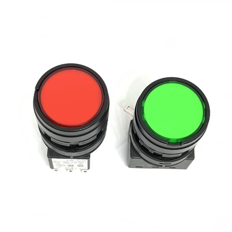 1PCS New For IDEC LW-C10 24V Push Button Switch Red Blue
