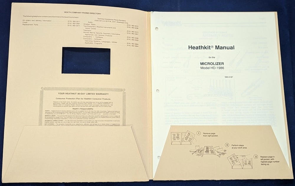 HEATHKIT HD-1986 Microlizer Manual w/ Schematic