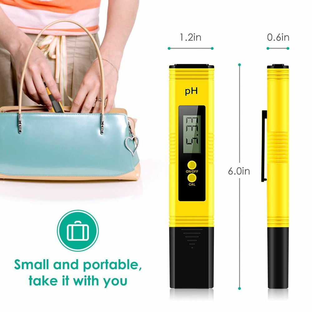 PH Meter Digital TDS Meter EC&Temperature Water Quality Tester for Drinking,Pool