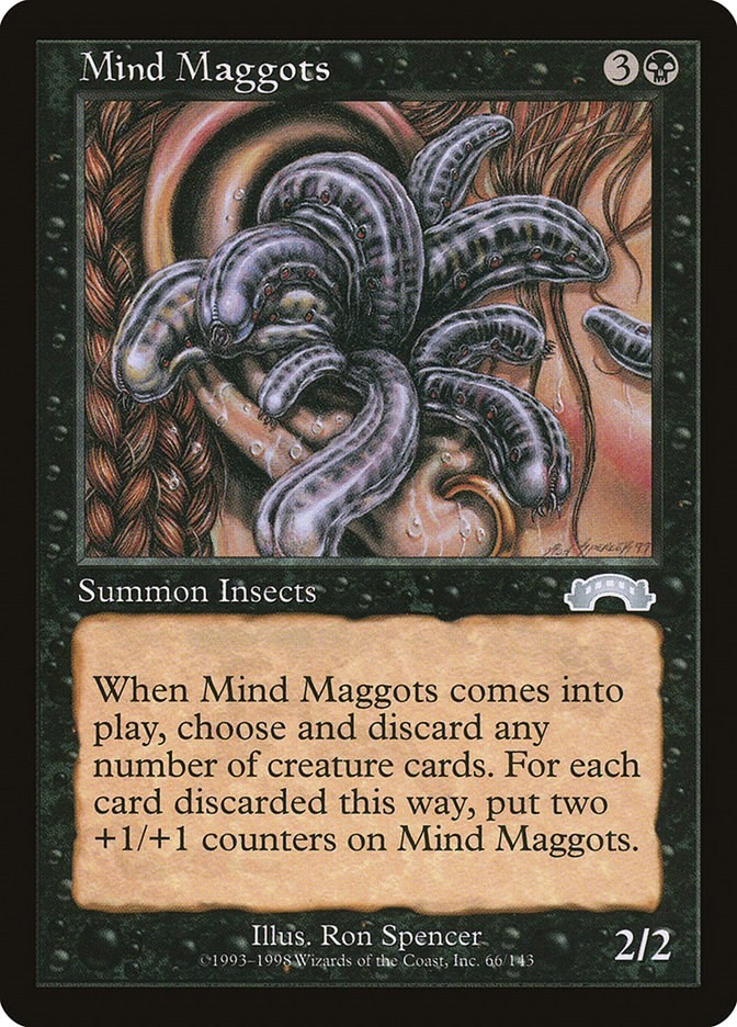 Mind Maggots Exodus 66 MTG MP