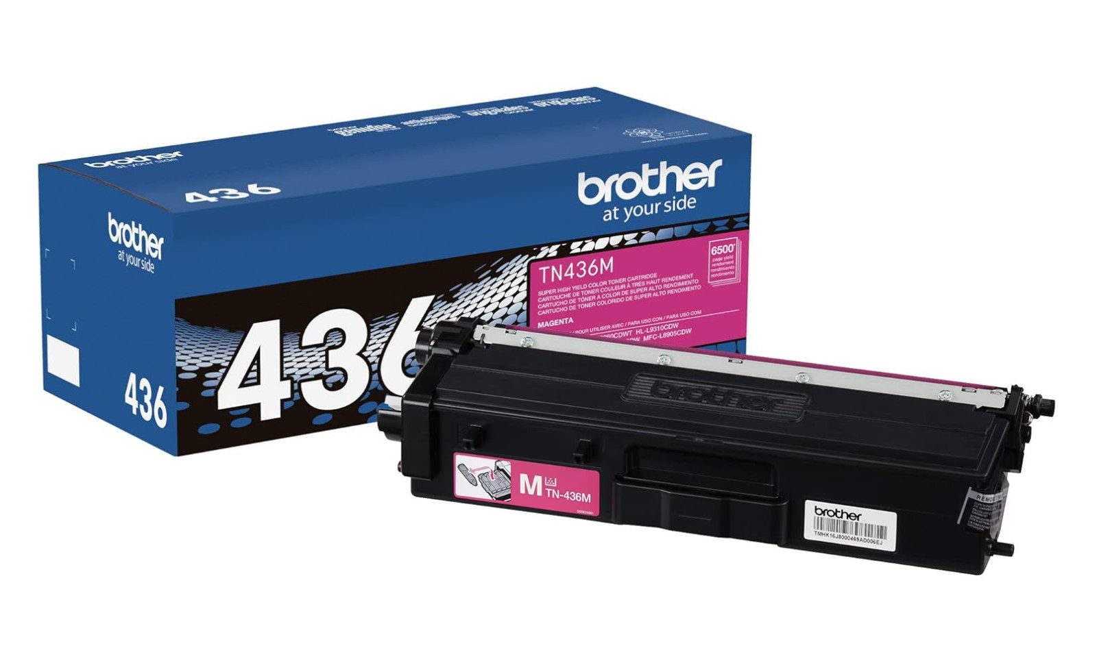 Brother TN436 4-piece Set High Yield Toner Cartridge (Black,Cyan,Magenta,Yellow)