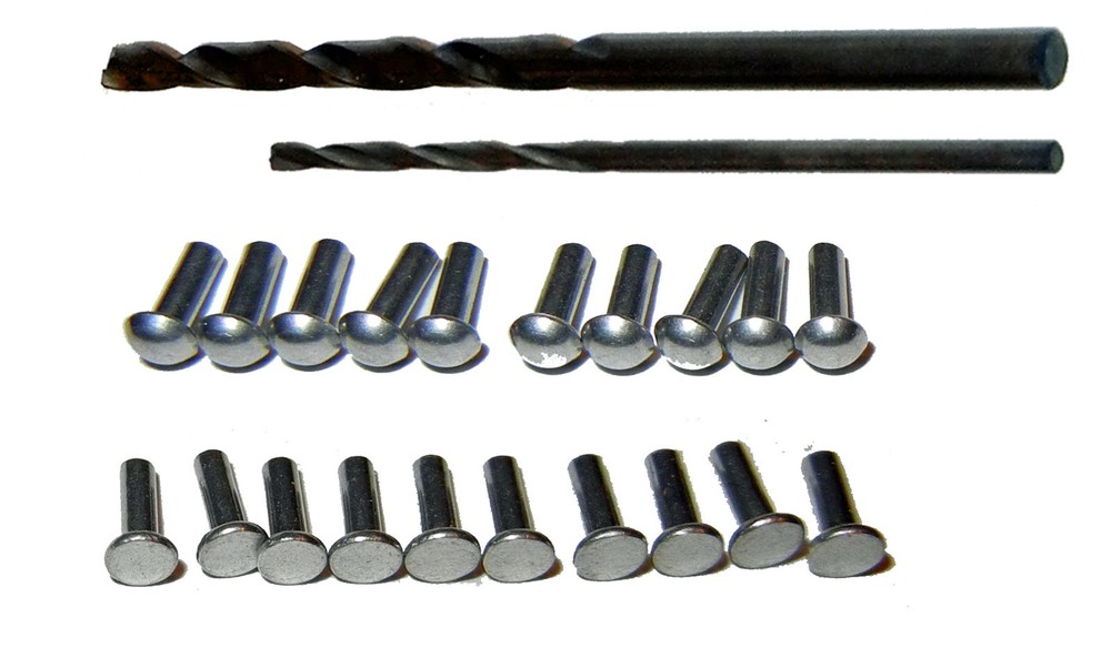 Hotwheels Rivets - 20 Replacement Rivet Heads & Bits For Custom & Restorations