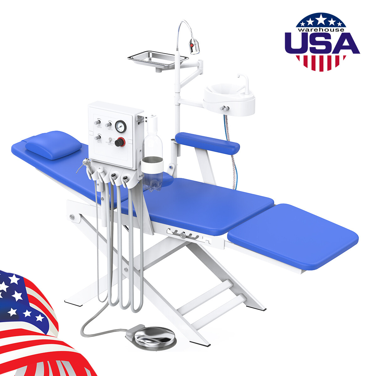 Dental Unit Chair Computer Controlled DC Motor PU Leather Doctor Stool FDA/Chair
