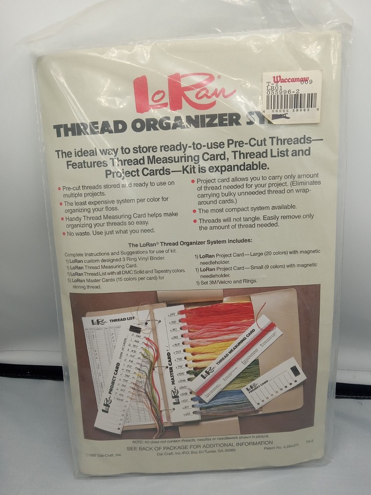 Lo Ran Thread Organizer System Vintage 1987 New In Package. Sealed
