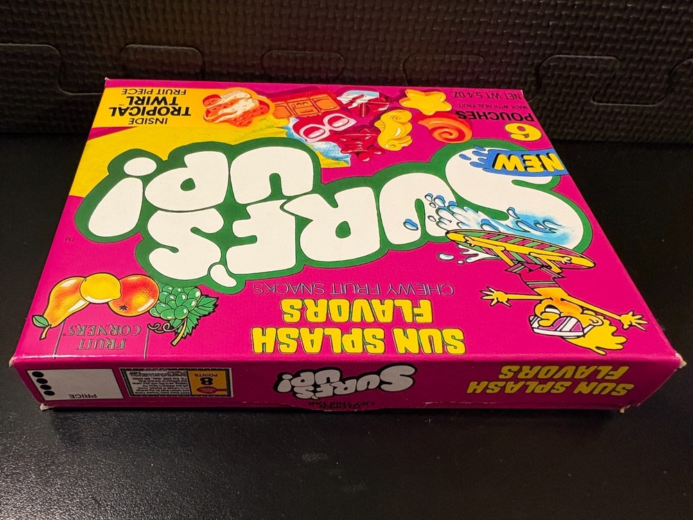 Surfs Up fruit snacks - Empty custom design display box