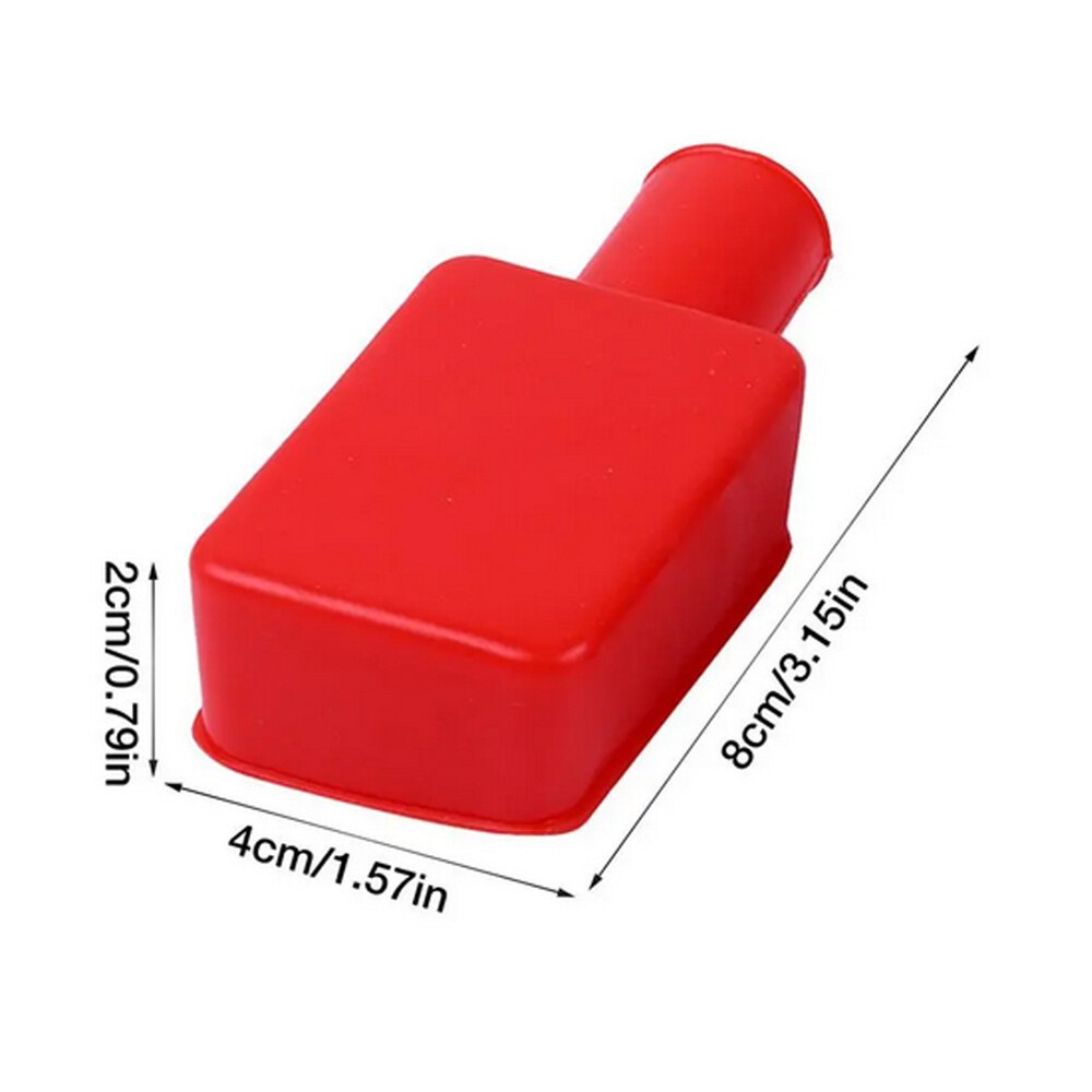 Car 8PCS Battery Terminal Covers Rubber Positive Negative Post Stud Insulating#