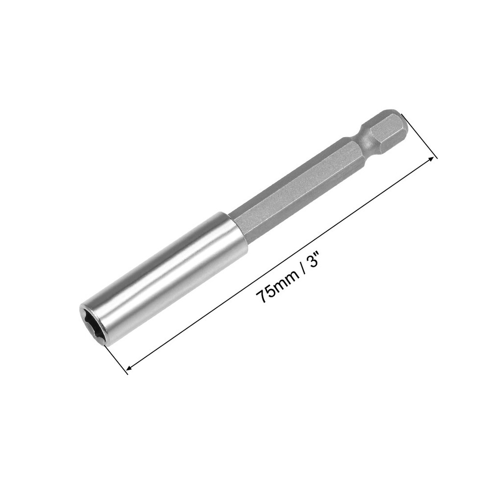 75mm 1/4" Hex Shank Screwdriver Release Tip Extensions 3pcs