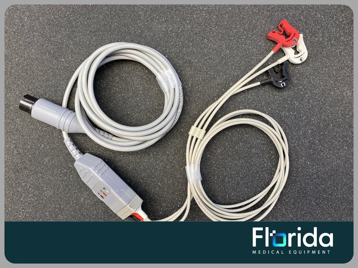 TRUNK CABLE, ECG, ONE-PIECE, PHILIPS 6-PIN TO 3-LEAD PINCH/GRABBER, 108"