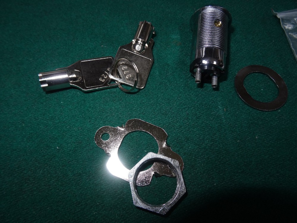 Key Switch Lock auto return 2 round key BUNDEL PAKET 5 pieces