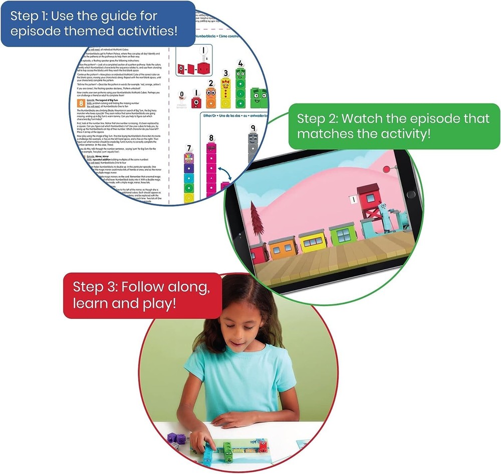 Mathlink Cubes Number blocks1-10 Activity Set, 30 Preschool Learning Activities