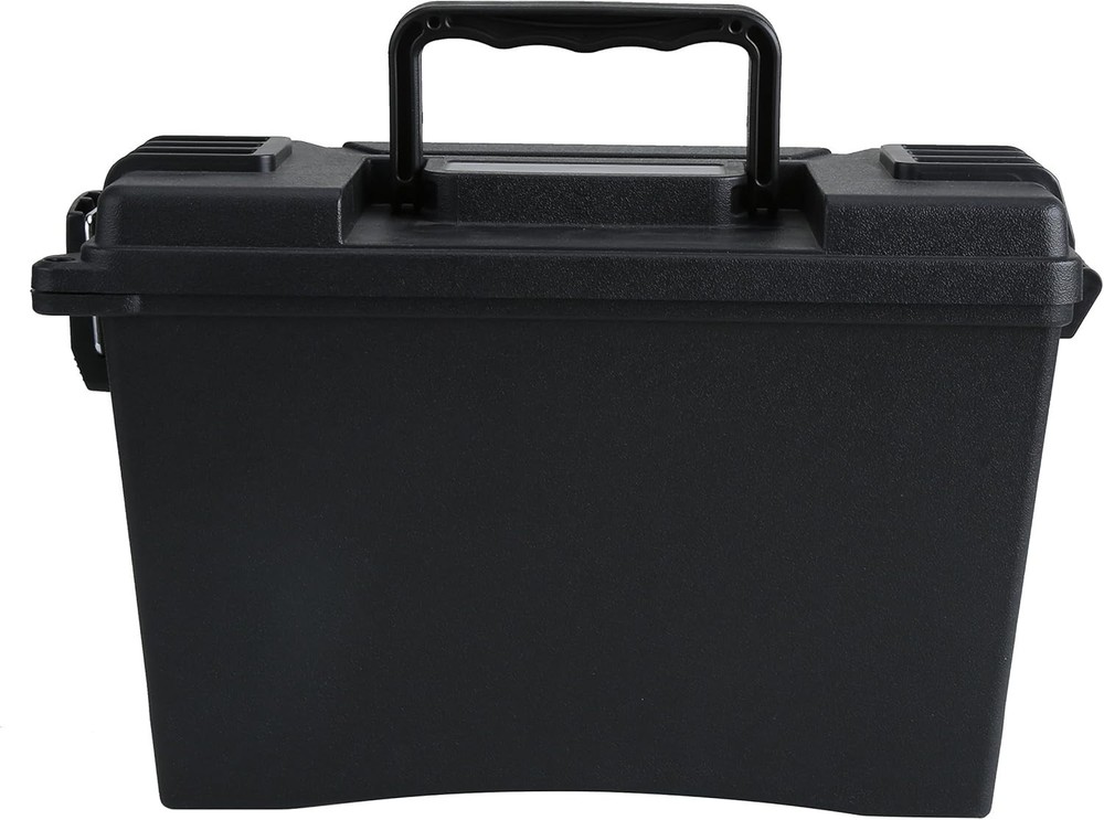 Compact Outdoor Storage Box - Lockable & Dust-Proof with Folding Handle 12.2"