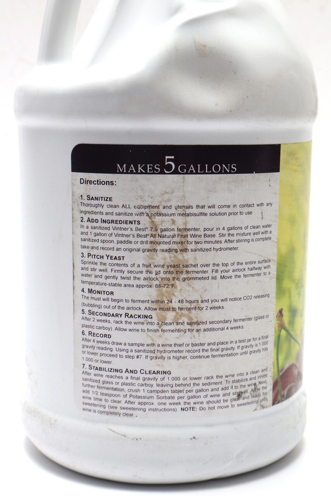 Vintners Best Fruit Wine Base, Cherry, 128 oz