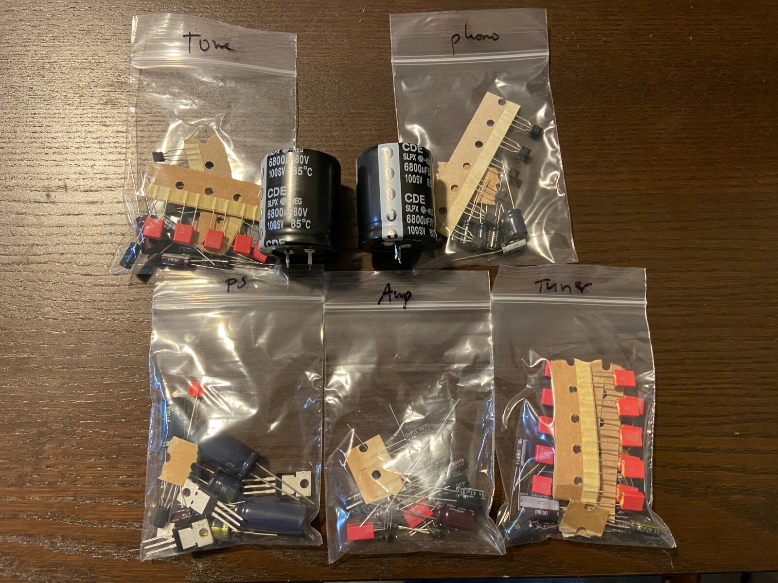 Marantz 2220B Complete Rebuild Kit High-Quality Receiver Recap Caps Transistors