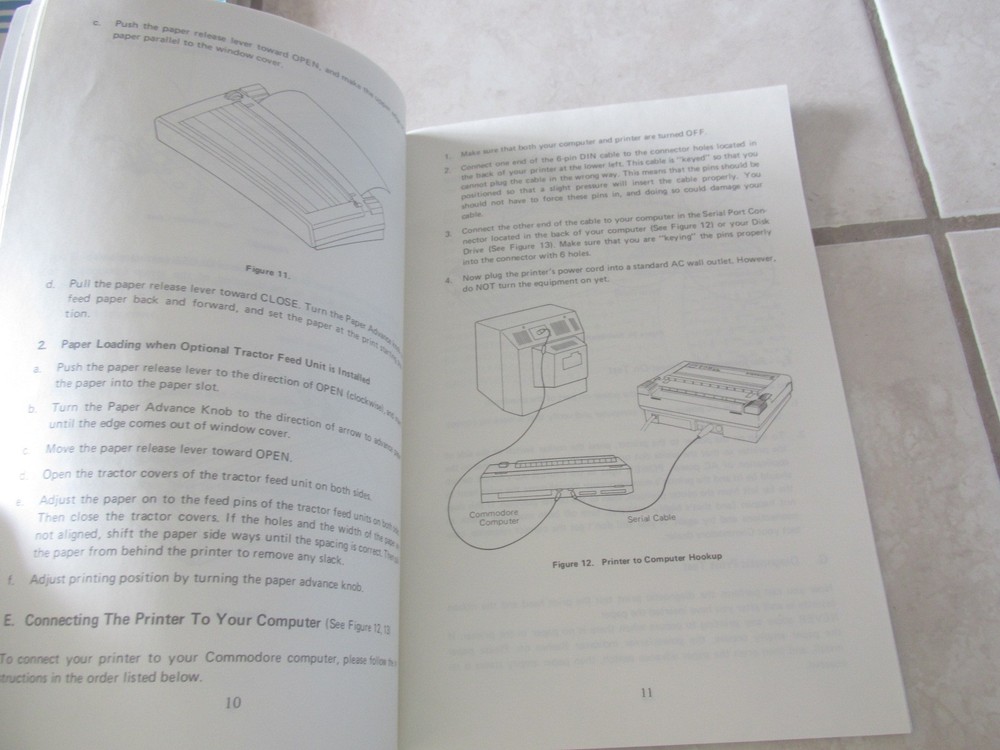Commodore Computer MPS 803 Dot Matrix Printer Users Guide Manual Booklet