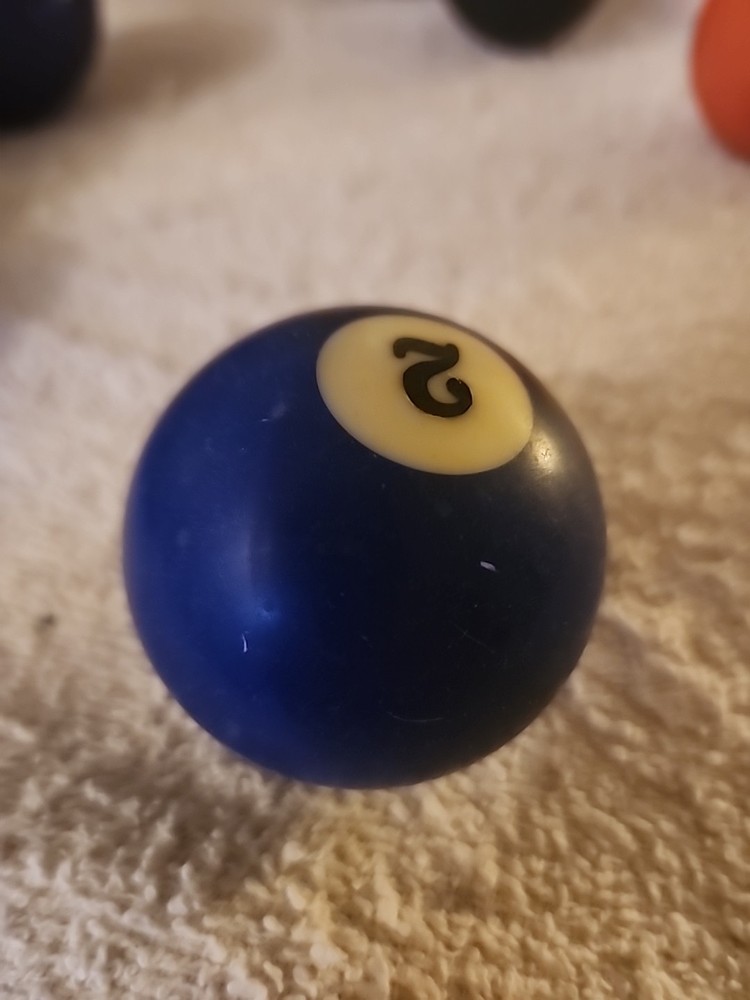 Replacement Pool Ball 2 Ball Solid Blue Billiard Ball