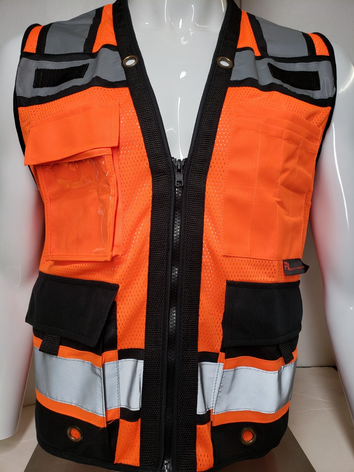 FX HIGH VISIBILITY Surveyor Two Tones Safety Vest Mesh front & back
