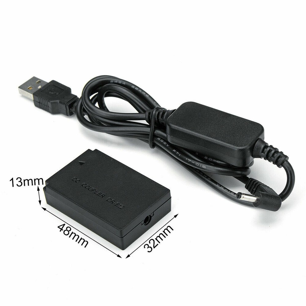 LP-E12 Power Charger Cable ACK-E12+DR-E12 Dummy Battery For Canon EOS M2 M50