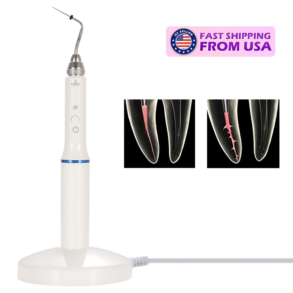 Dental Gutta Percha Obturation System Wireless Endo Heated Pen+2Tips