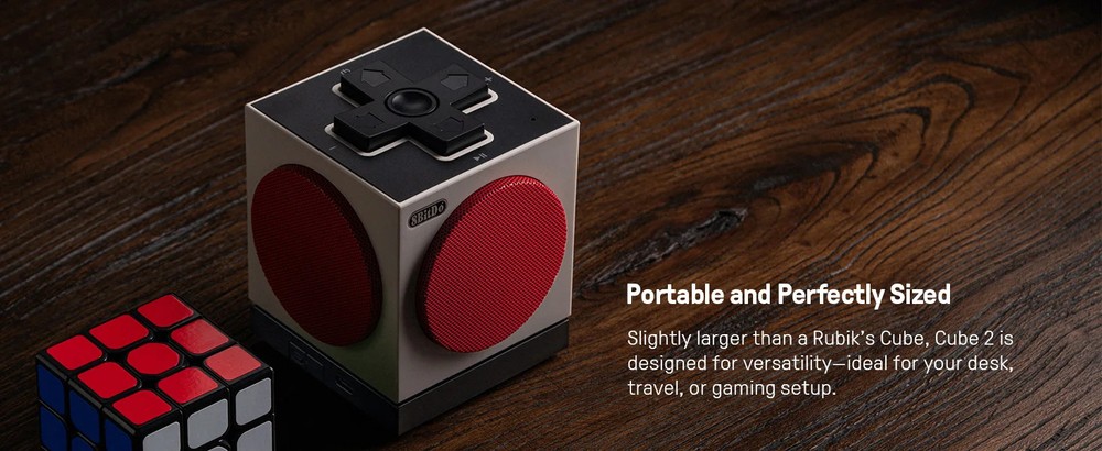 8BitDo Retro Cube 2 Wireless Bluetooth Speaker for N Edition Keyboard and Mouse