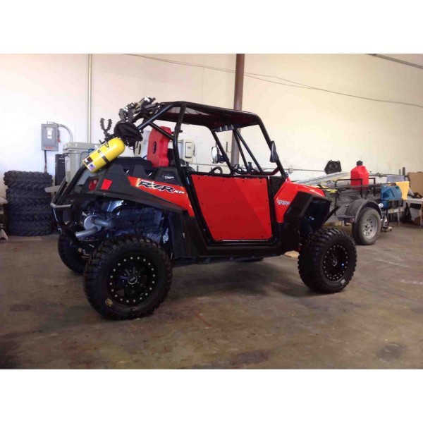 RZR 900 800 570 Polaris Door Red on Black Frame S 800 2008 to 2014 Slam Latch