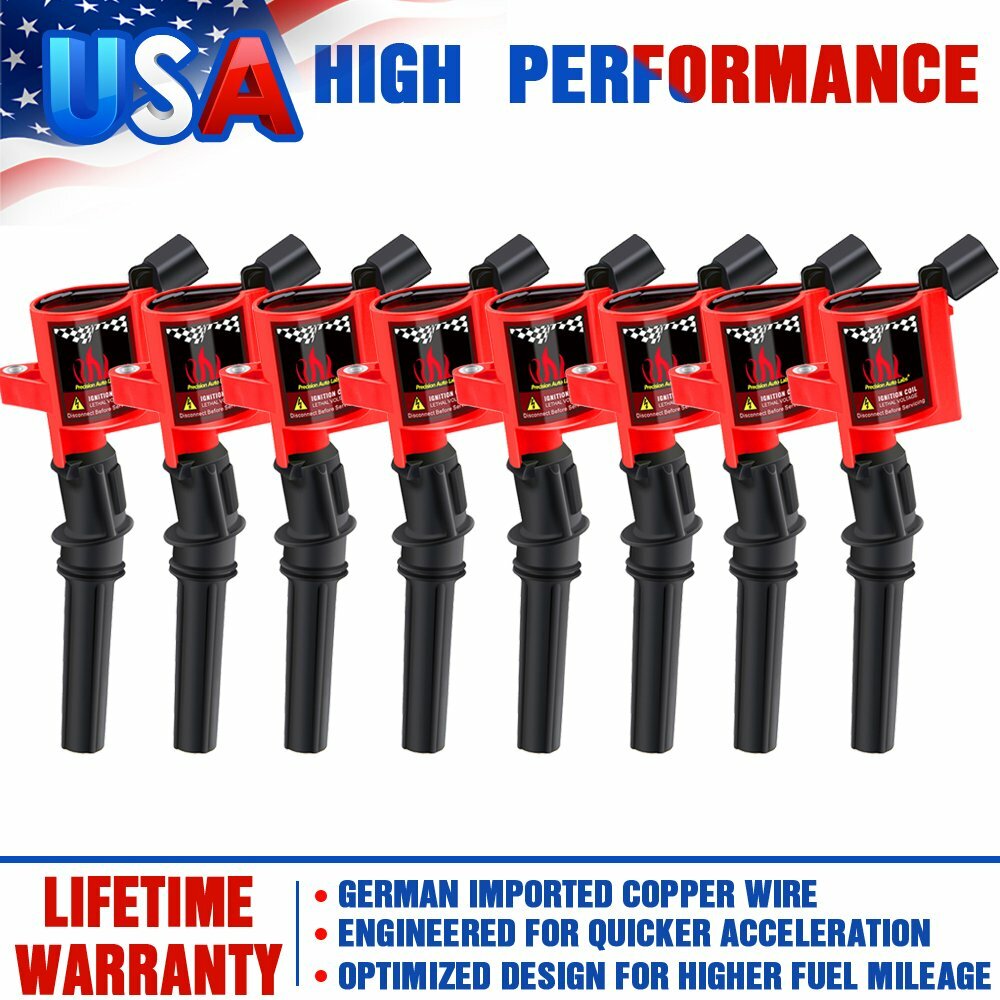 8 DG508 Ignition Coil Pack For Ford F150 Expedition 2000 2001 2002-2004 4.6/5.4L