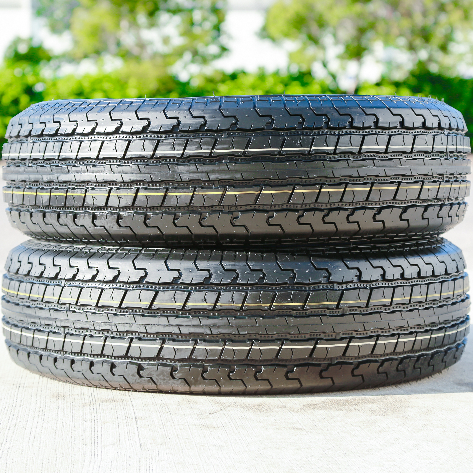 2 Tires Roundrule ST Hikee Semi Steel 205/75R15 205-75-15 Load E 10 Ply Trailer