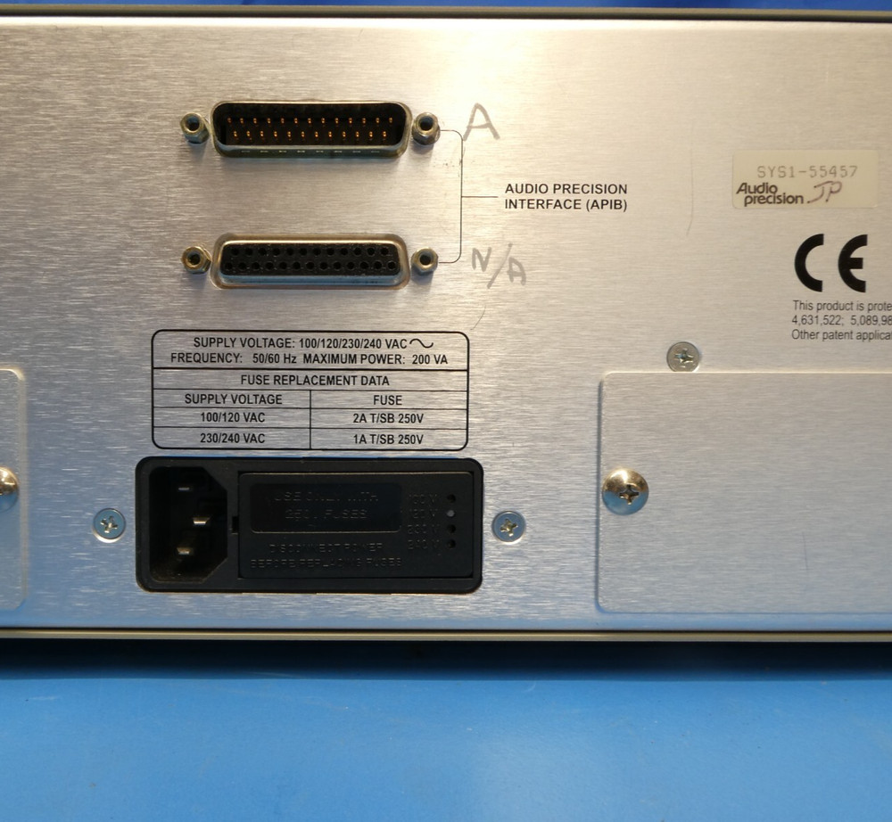 Audio Precision SYSTEM ONE SYS-11A (SYS1-55457) with manual
