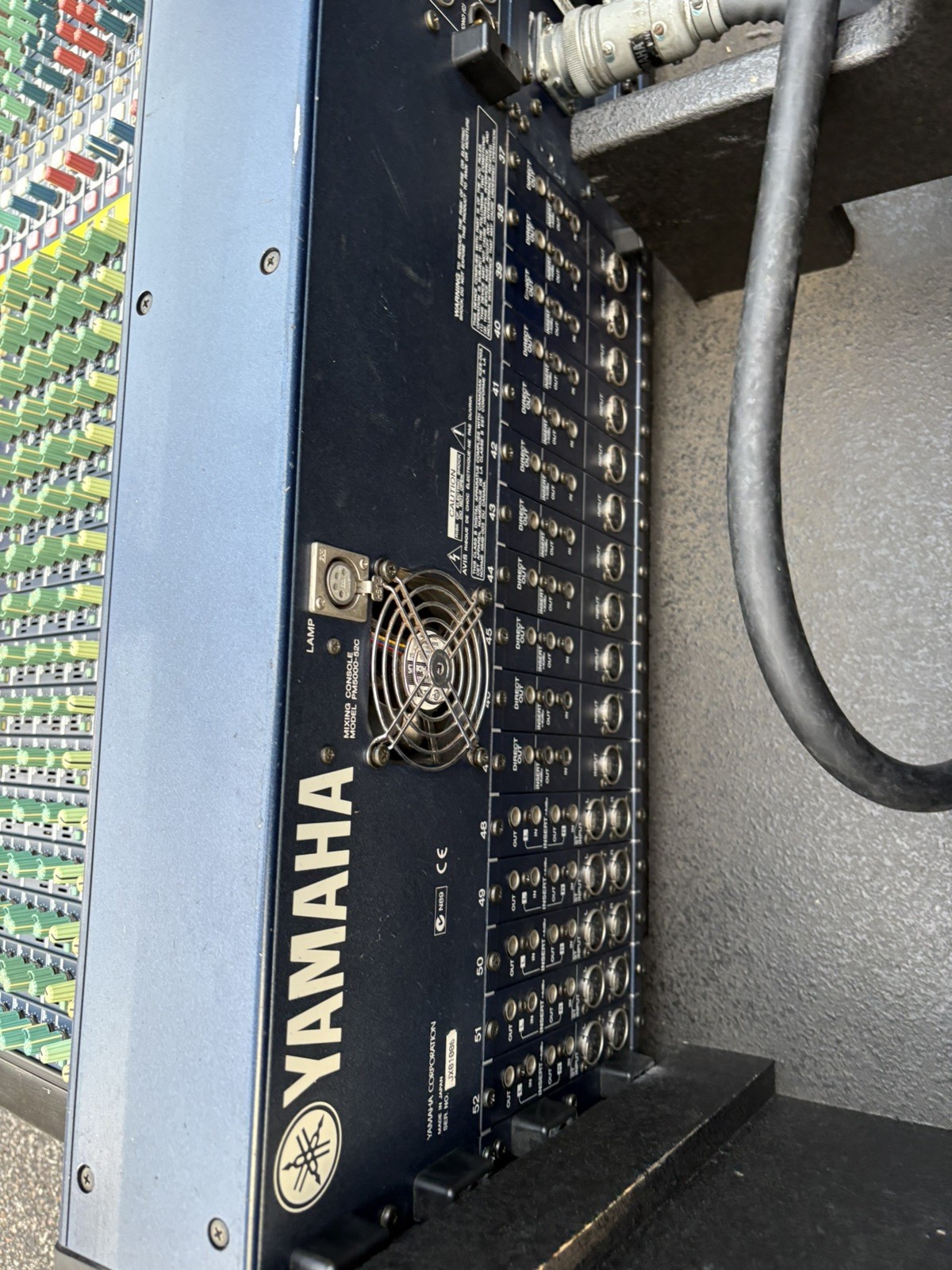 Yamaha PM-5000 52 Channel Analog Console W/ PSU and Tour Case