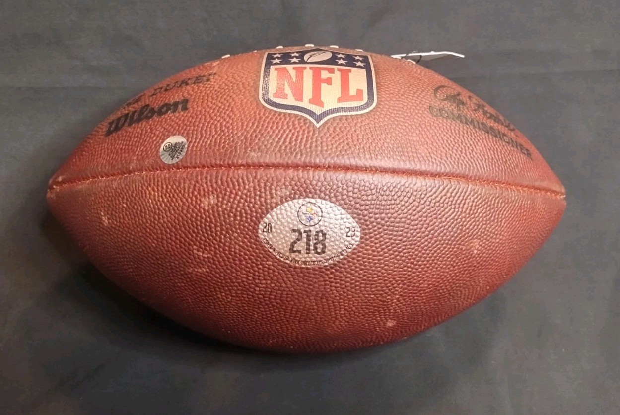 BUFFALO BILLS PITTSBURGH STEELERS 2024 GAME USED WILD CARD PLAYOFF FOOTBALL