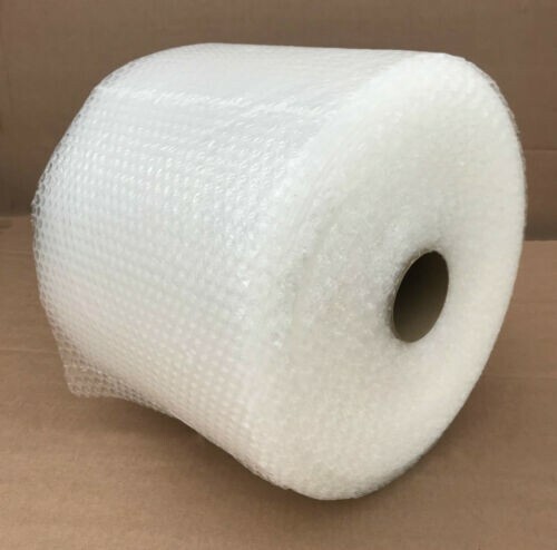 Poly 3/16"x 12" Small Bubbles Packaging Wrap Perforated 175 ft Moving/Mailing